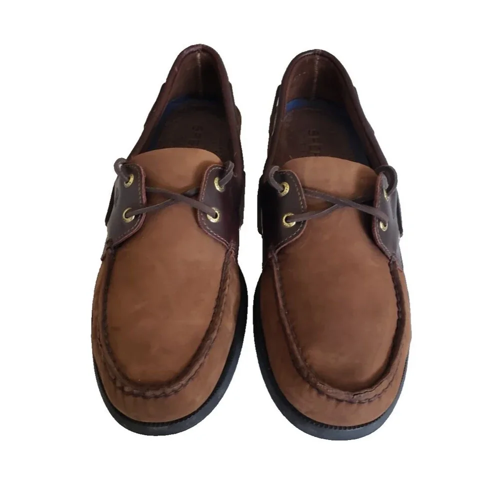 Sperry Top-Sider Boat Shoes Sneakers Men's Size 14 M Brown Leather 0195412